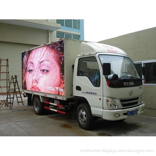 Mobile Truck Mounted Led Screen For Sport Shows , 1024 Dots/sqm